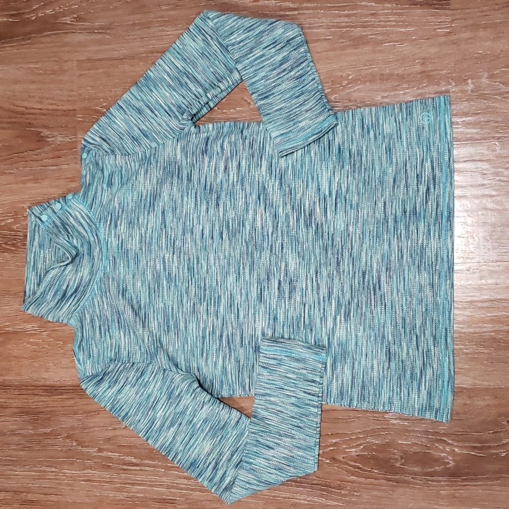 (M) T by Talbots Heathered Comfortable Long Sleeve Turtle Neck Top Athleisure